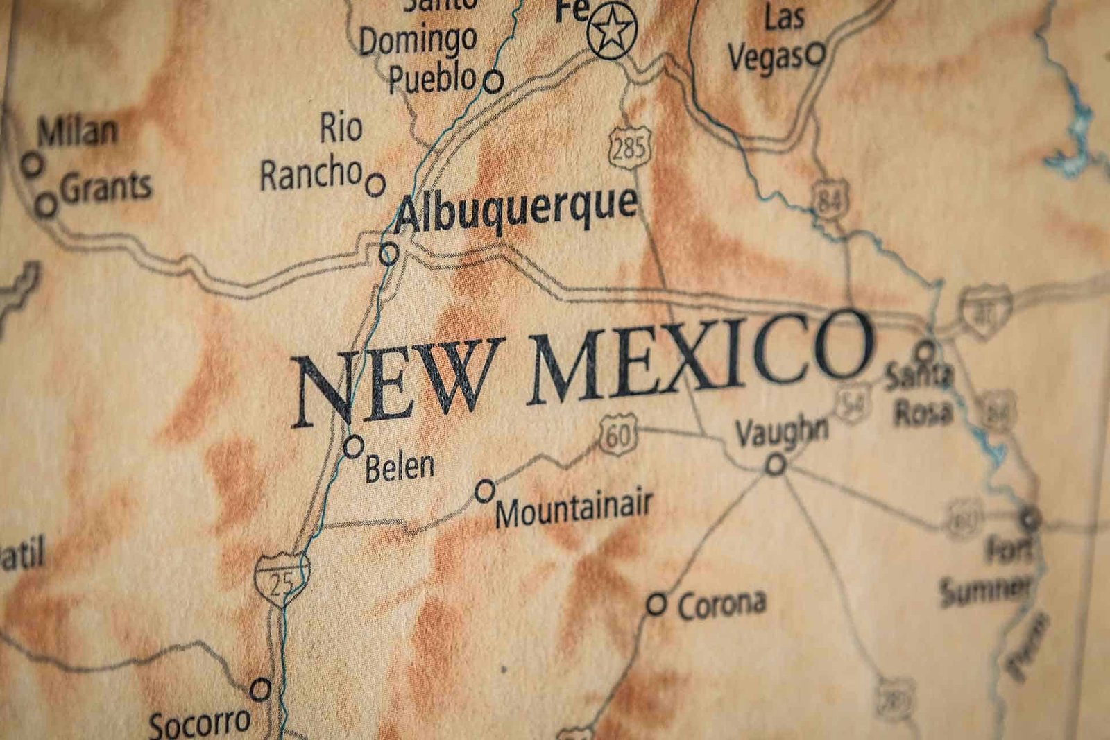 History And Facts Of New Mexico Counties My Counties   Geographical And Political Map Of New Mexico 